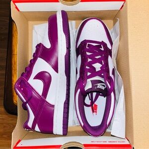 Nike Berry and White Athletic Shoes